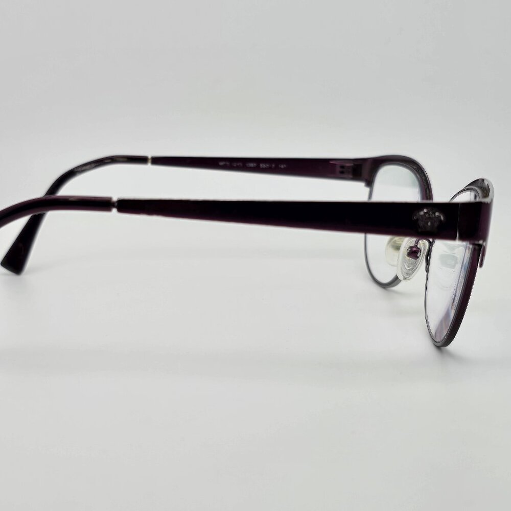 Versace Mod. 1240 1397 Plum Purple Cat Eye Eyeglasses Frame Italy 53-17-140 - Picture 5 of 14